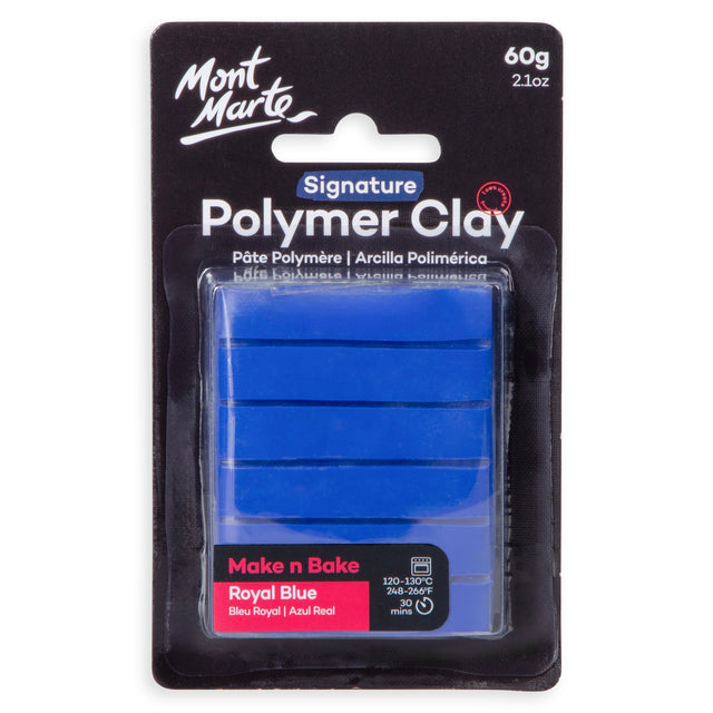 60g Polymer Clay - Royal Blue - Mont Marte