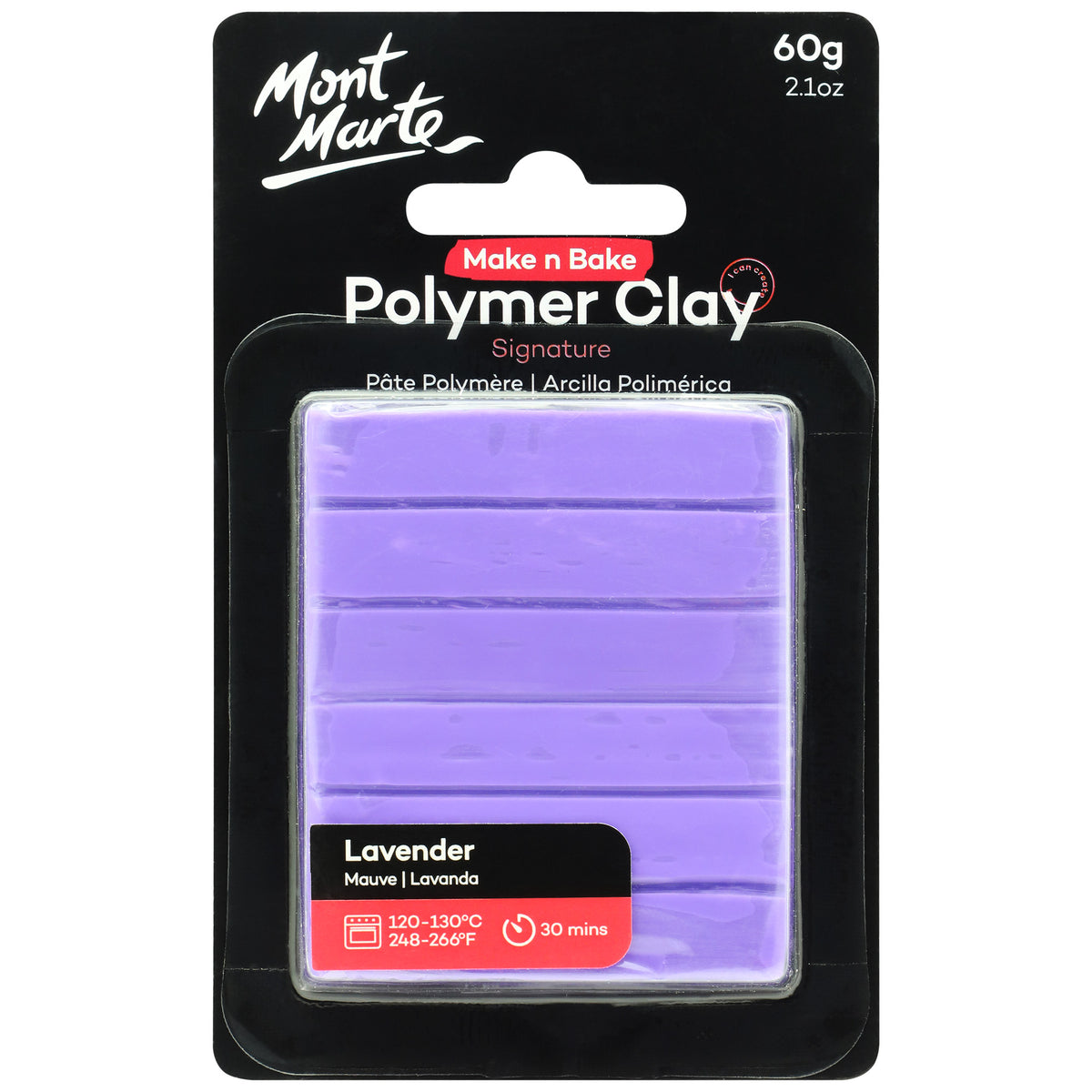 Make n Bake Polymer Clay Signature 60g - Lavender - Mont Marte