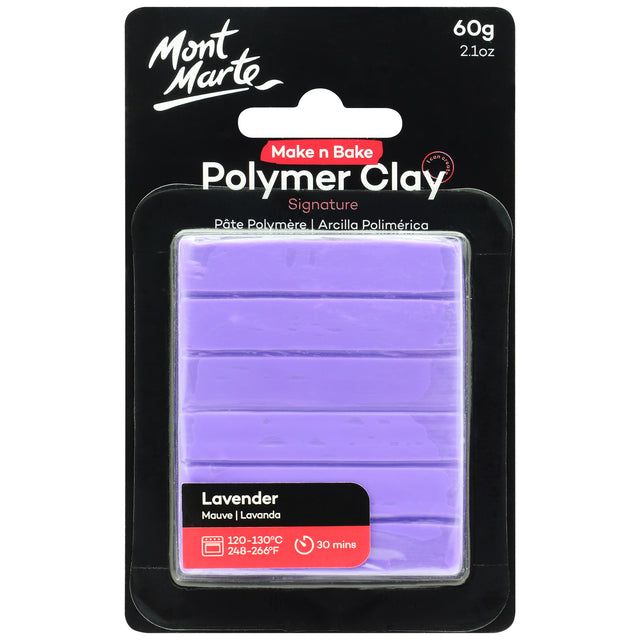 Make n Bake Polymer Clay Signature 60g - Lavender - Mont Marte