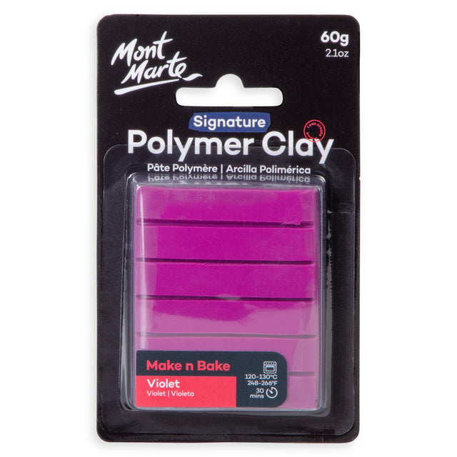60g Polymer Clay - Violet - Mont Marte