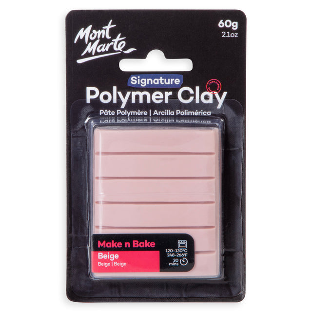 Mont Marte Make n Bake Polymer Clay 60g - Titanium White - Mont Marte