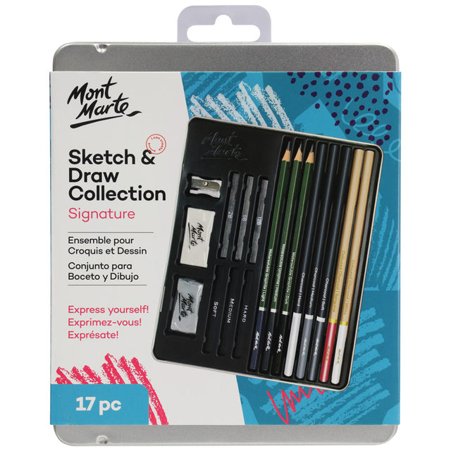 17 Piece Sketch and Draw Collection - Signature - Mont Marte