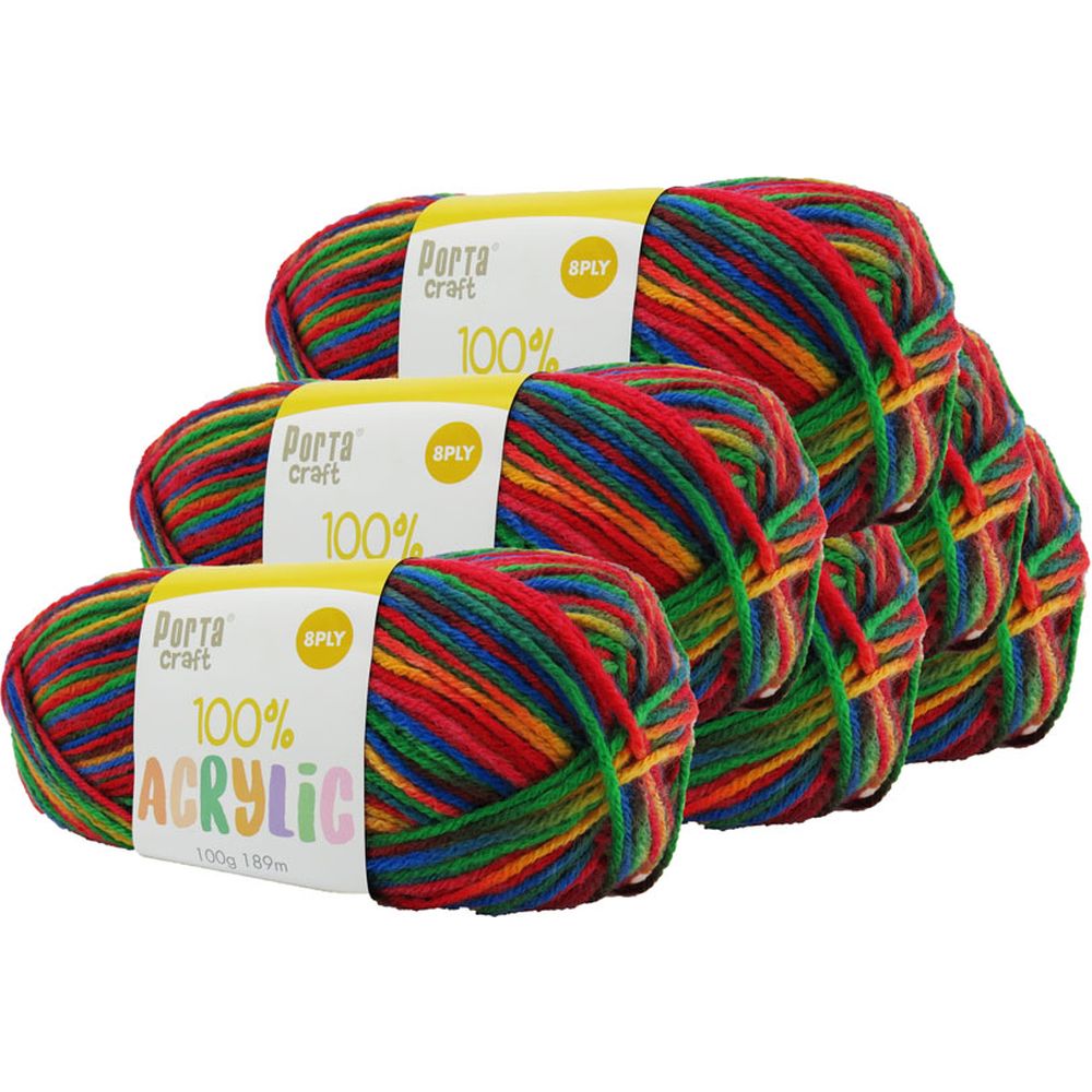 Acrylic Yarn Retro Lego 100g