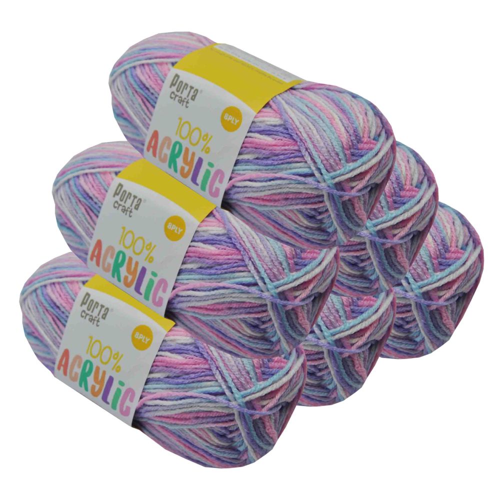 Acrylic Yarn Multi Rarity 100g