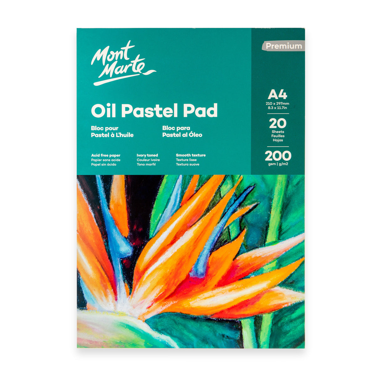 Oil Pastel Pad A4 20 Sheets 200gsm - Mont Marte