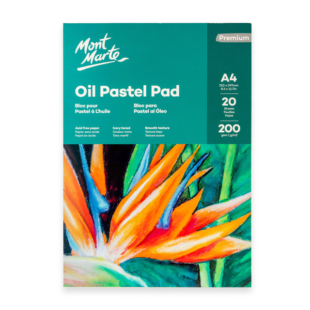 Oil Pastel Pad A4 20 Sheets 200gsm - Mont Marte