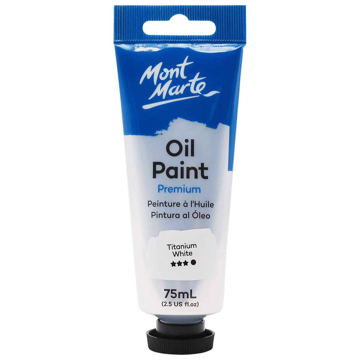 Oil Paint Premium 75ml Tube - Titanium White - Mont Marte