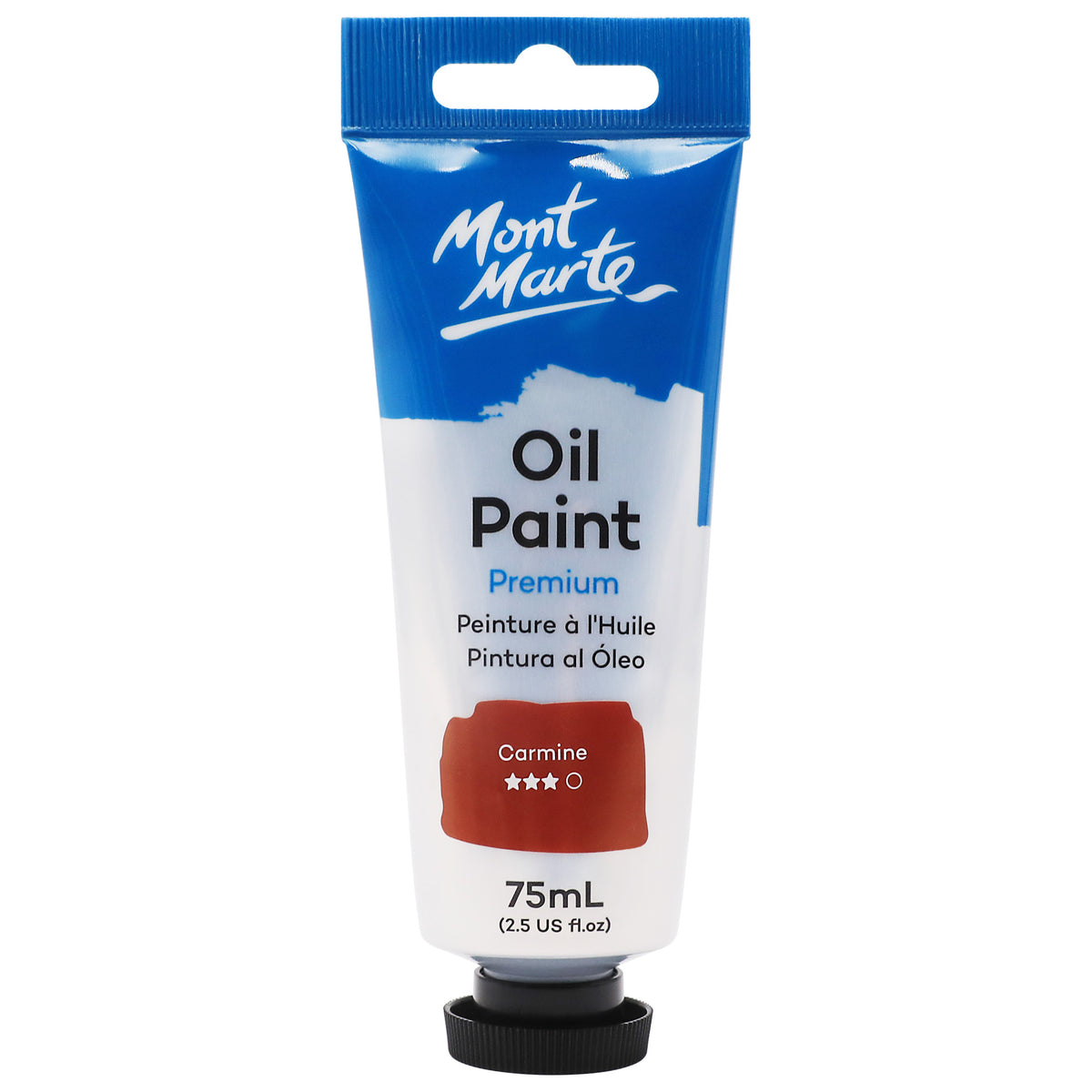 Oil Paint Premium 75ml Tube - Carmine - Mont Marte