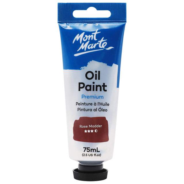 Oil Paint Premium 75ml Tube - Rose Madder - Mont Marte