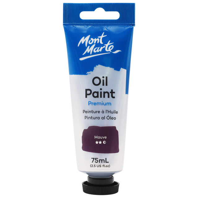 75ml Oil Paint Premium Tube - Mauve - Mont Marte