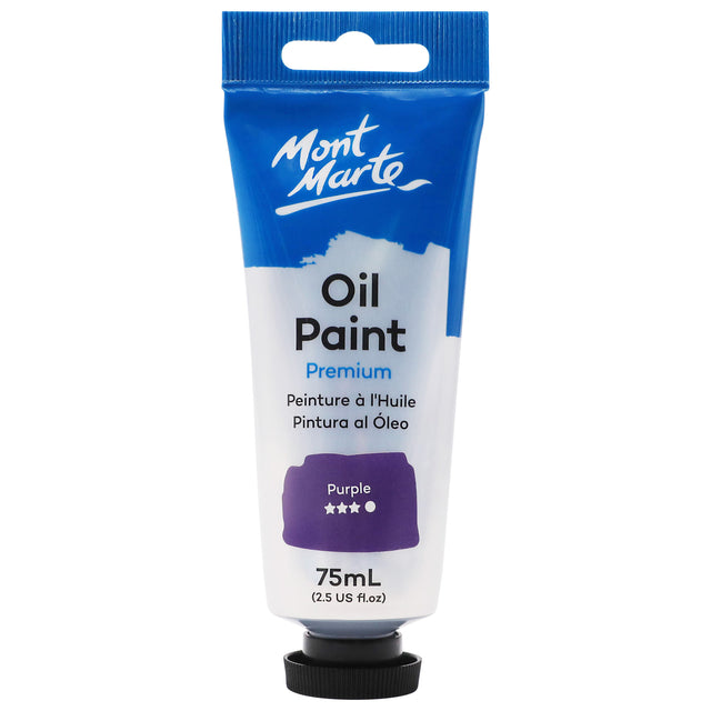 Oil Paint Premium 75ml Tube - Purple - Mont Marte