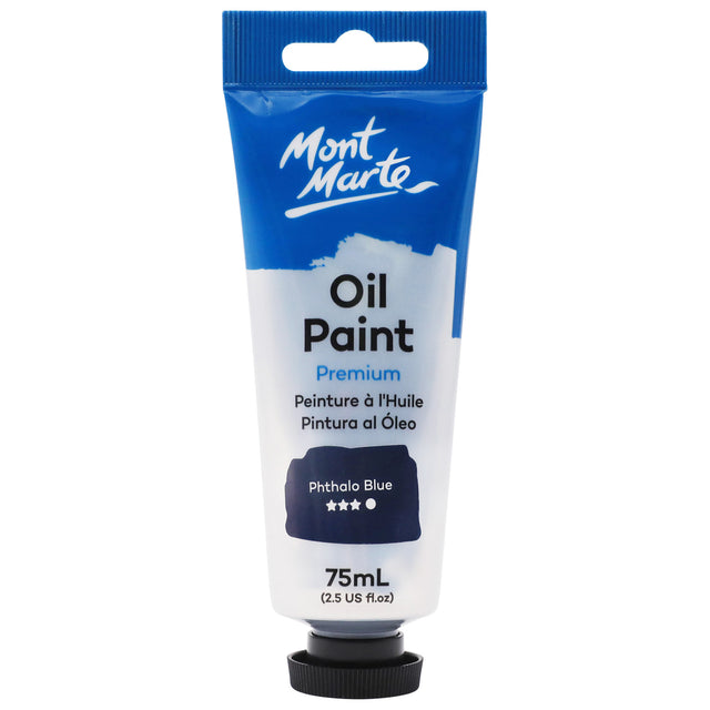 Oil Paint Premium 75ml Tube - Phthalo Blue - Mont Marte