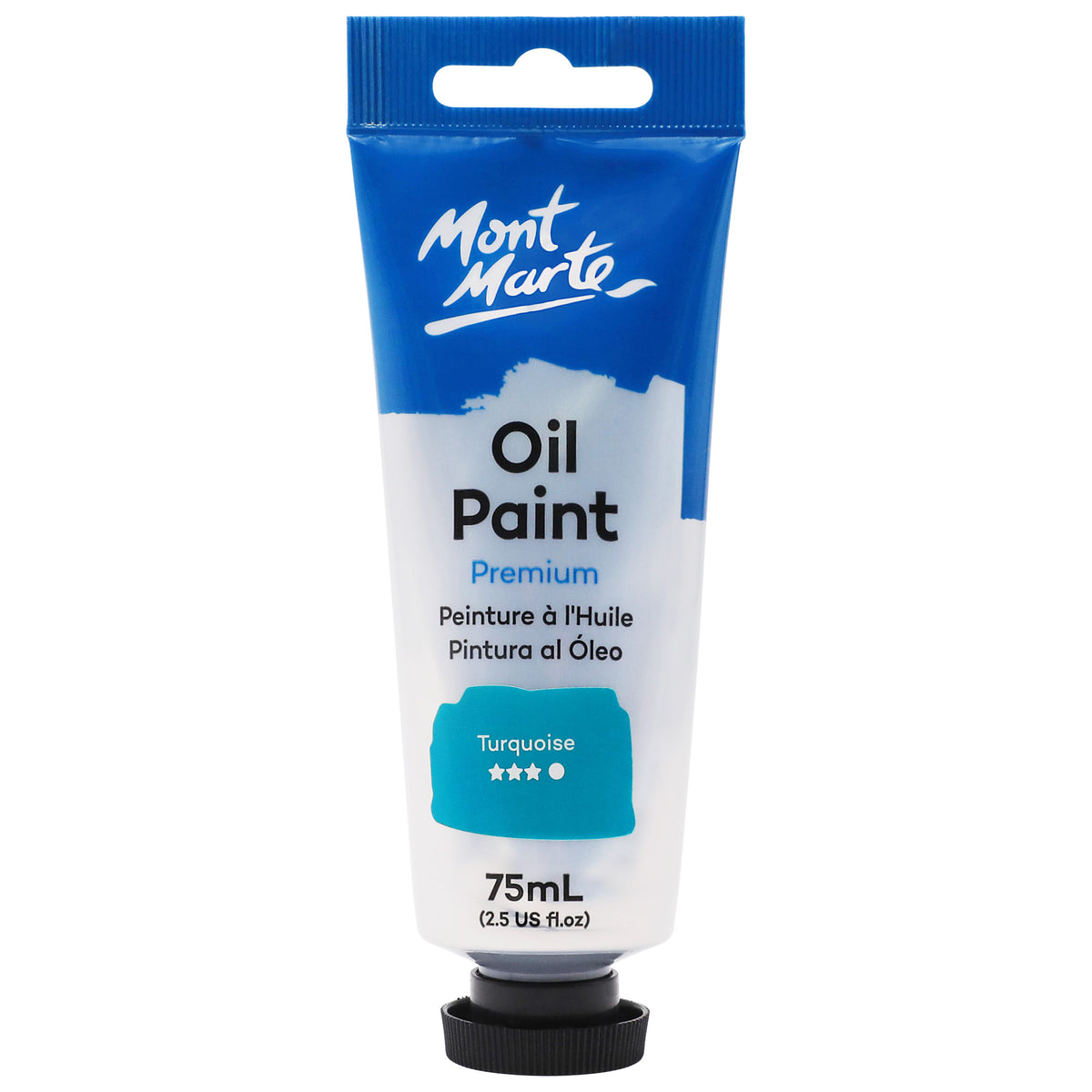 Oil Paint Premium 75ml Tube - Turquoise - Mont Marte