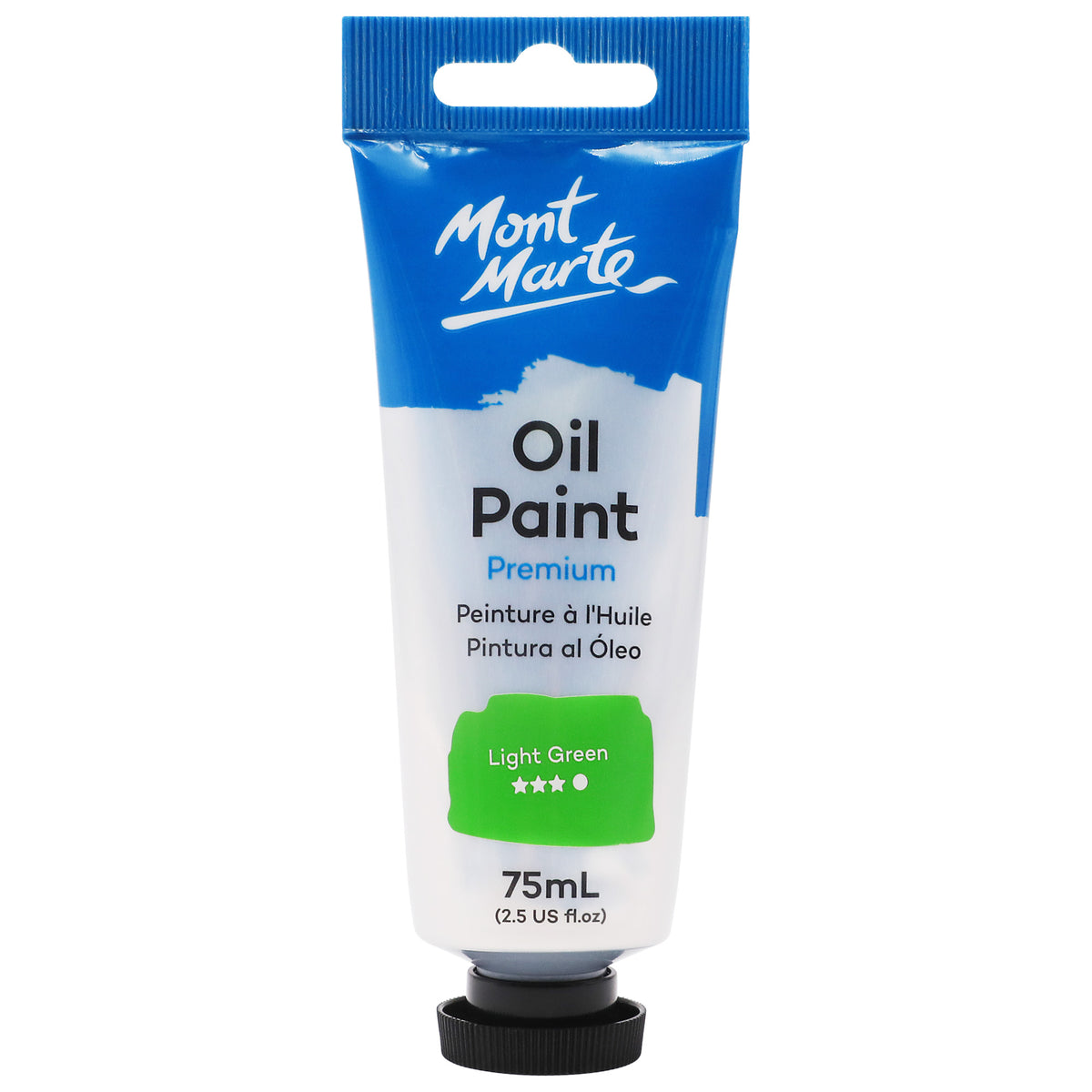 Oil Paint Premium 75ml Tube - Light Green - Mont Marte