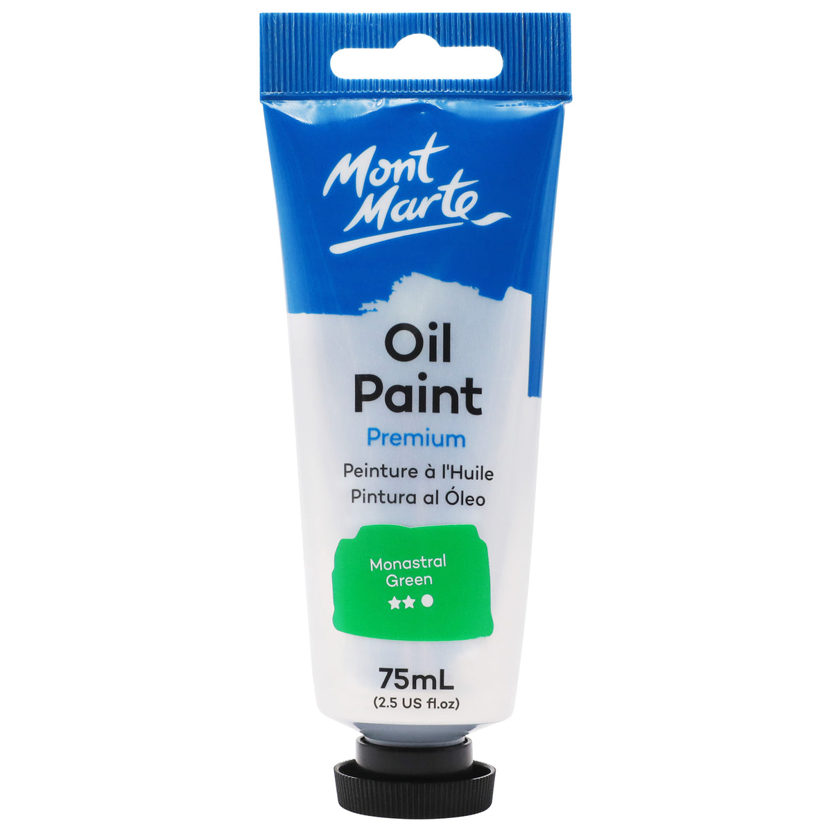 75ml Oil Paint Tube - Monastral Green - Mont Marte