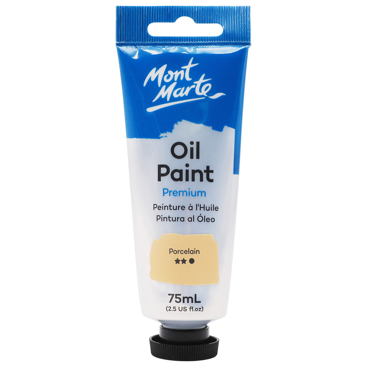 75ml Oil Paint Tube - Porcelain - Mont Marte