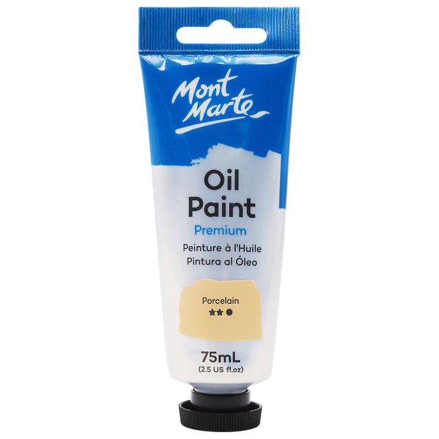 75ml Oil Paint Tube - Porcelain - Mont Marte