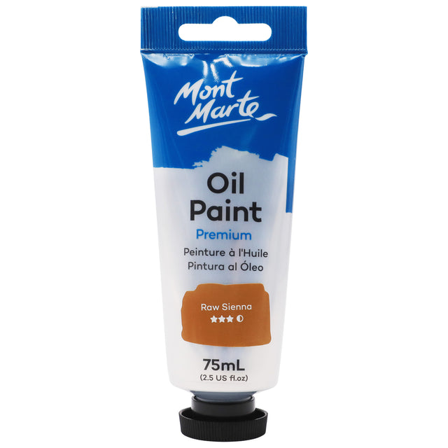Oil Paint Premium 75ml Tube - Raw Sienna - Mont Marte