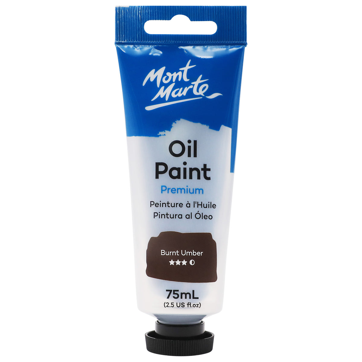 Oil Paint Premium 75ml Tube - Burnt Umber - Mont Marte
