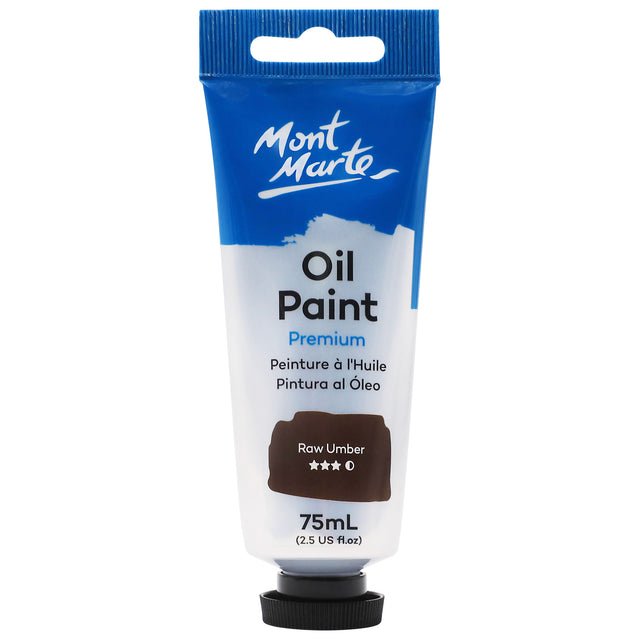 Oil Paint Premium 75ml Tube - Raw Umber - Mont Marte