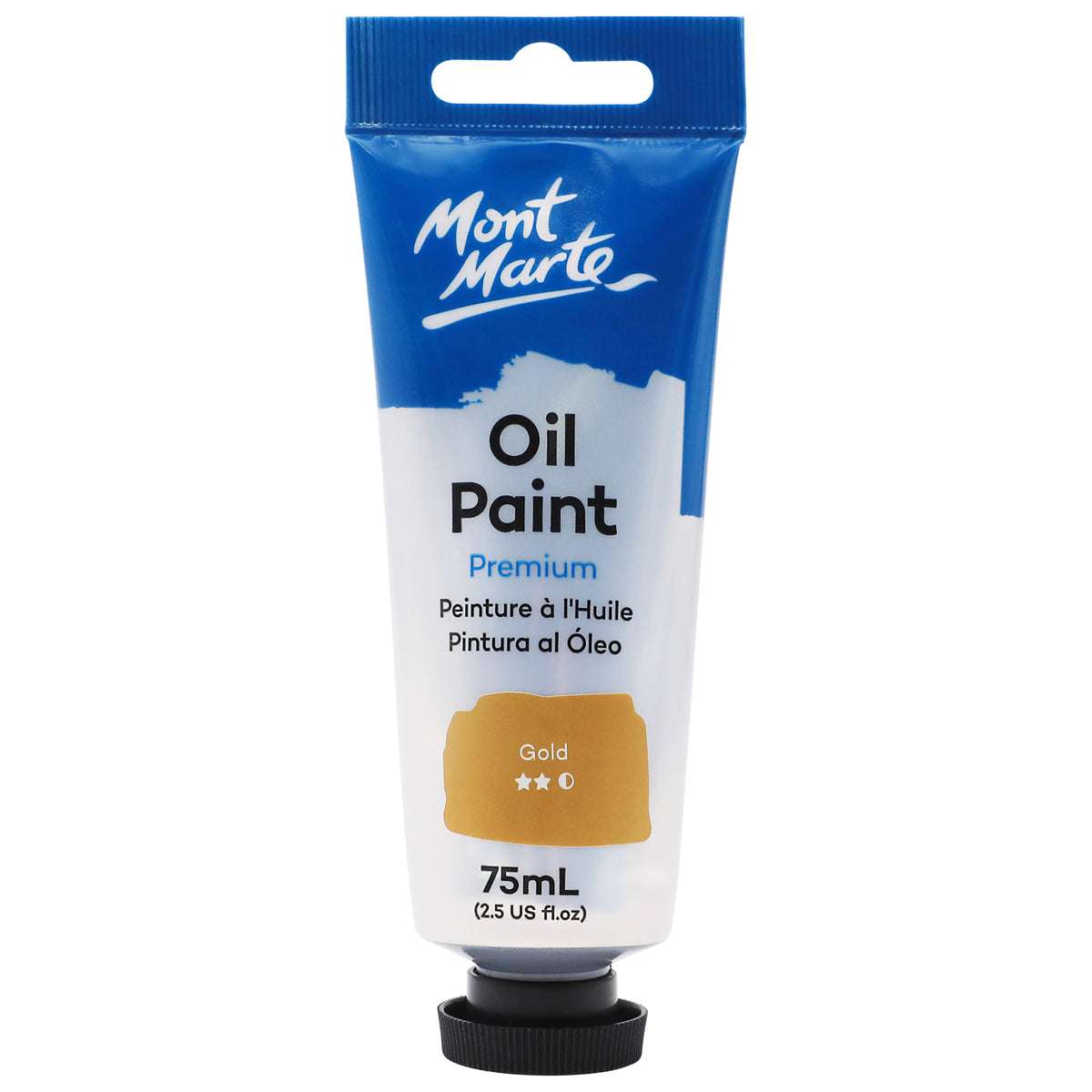 Oil Paint Premium 75ml Tube - Gold - Mont Marte
