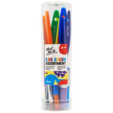 Kids Paint Brushes - 15 Piece Set