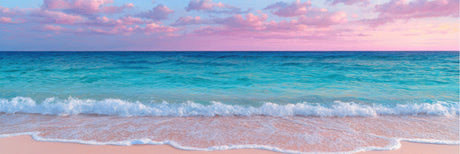 Clear Waters and Pink Sky 156cm x 60cm / Black