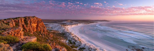 Coastal Vista at Rocky Cliffs 156cm x 60cm / Black