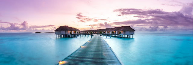 Maldives Sunset 156cm x 60cm / Black