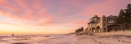 Sunset at Cottesloe Beach 156cm x 60cm / Black
