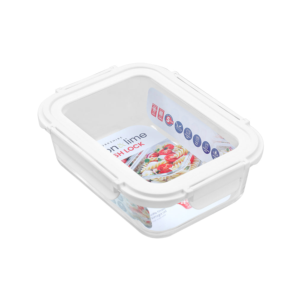 Yorkshire Glass Container with Lid 1000ml