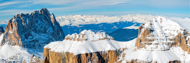 Pordoi Italian Dolomites 156cm x 60cm / Black