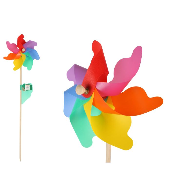 Rainbow Windmill Spinner 60cm - Red Dot