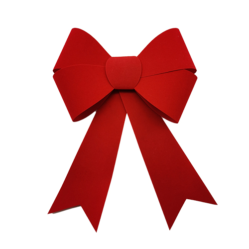 Big Red Car Bow Ribbon - 25 Wide, Fully Assembled, Christmas