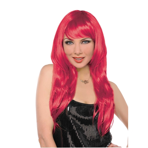 Red dot mullet wig clearance